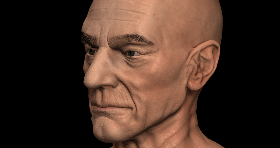 Patrick Stewart Sculpt